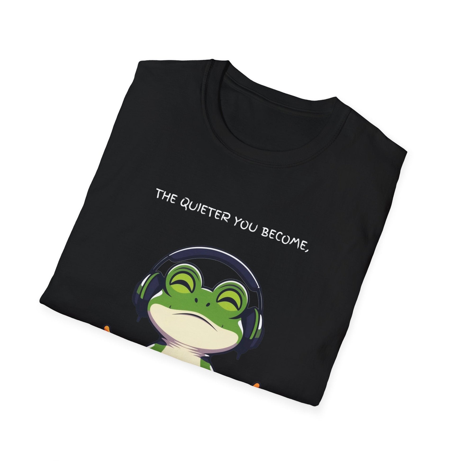 "Quiet Frog Wisdom — Meditative Awareness Tee" Printify