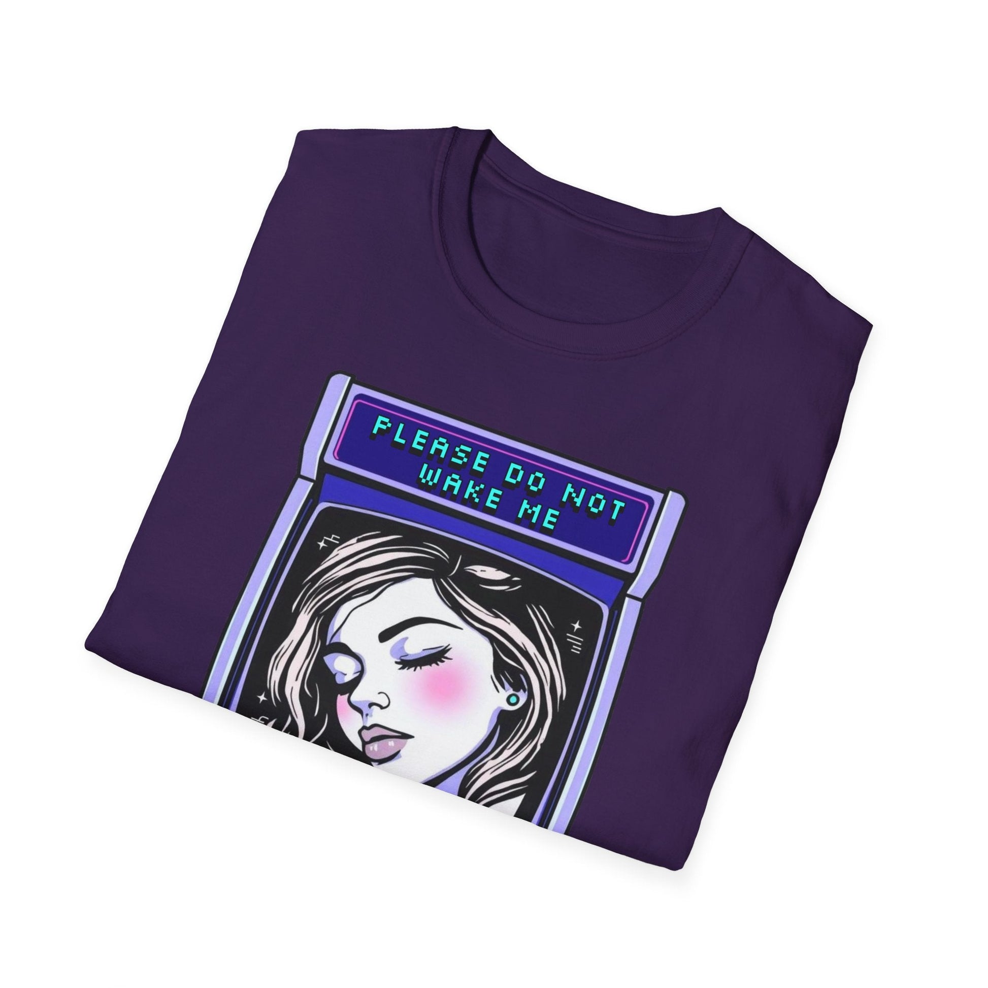 "Please Do Not Wake Me — Pixel Dream Console Tee" Printify