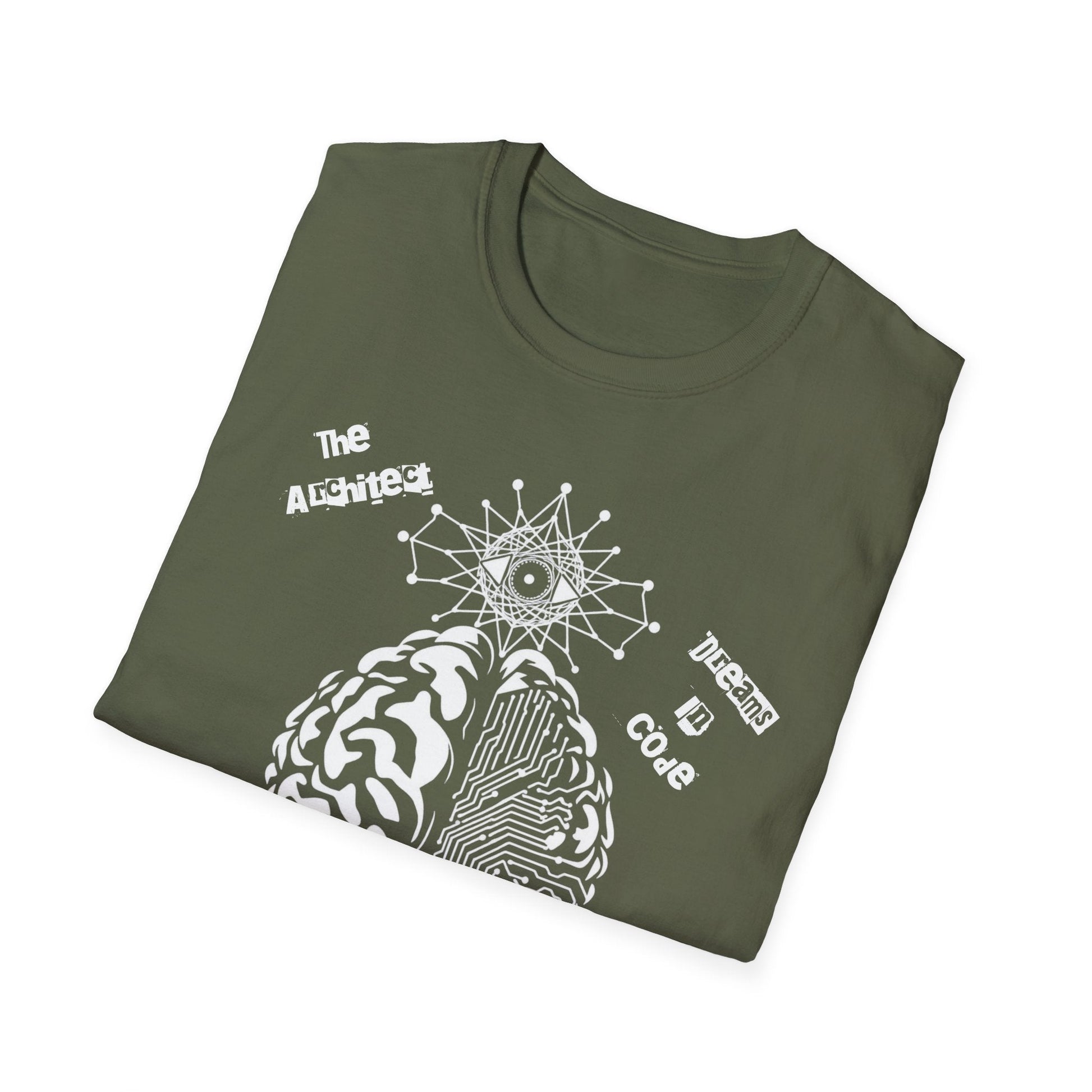 The Universe Built in Code – Brain Meets Spirit Tee Printify