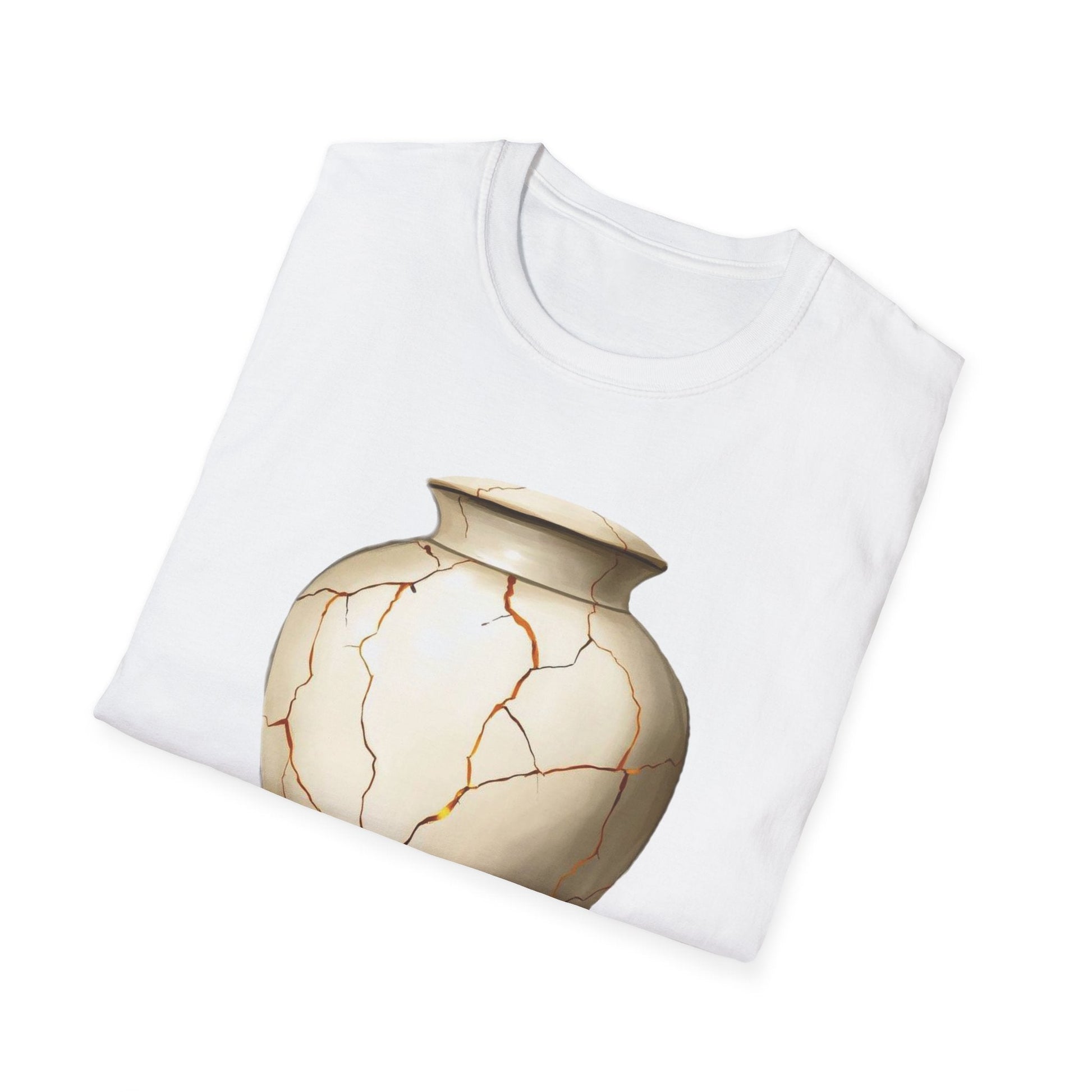 "The Blessing in the Break — The Kintsugi Vessel Tee" Printify