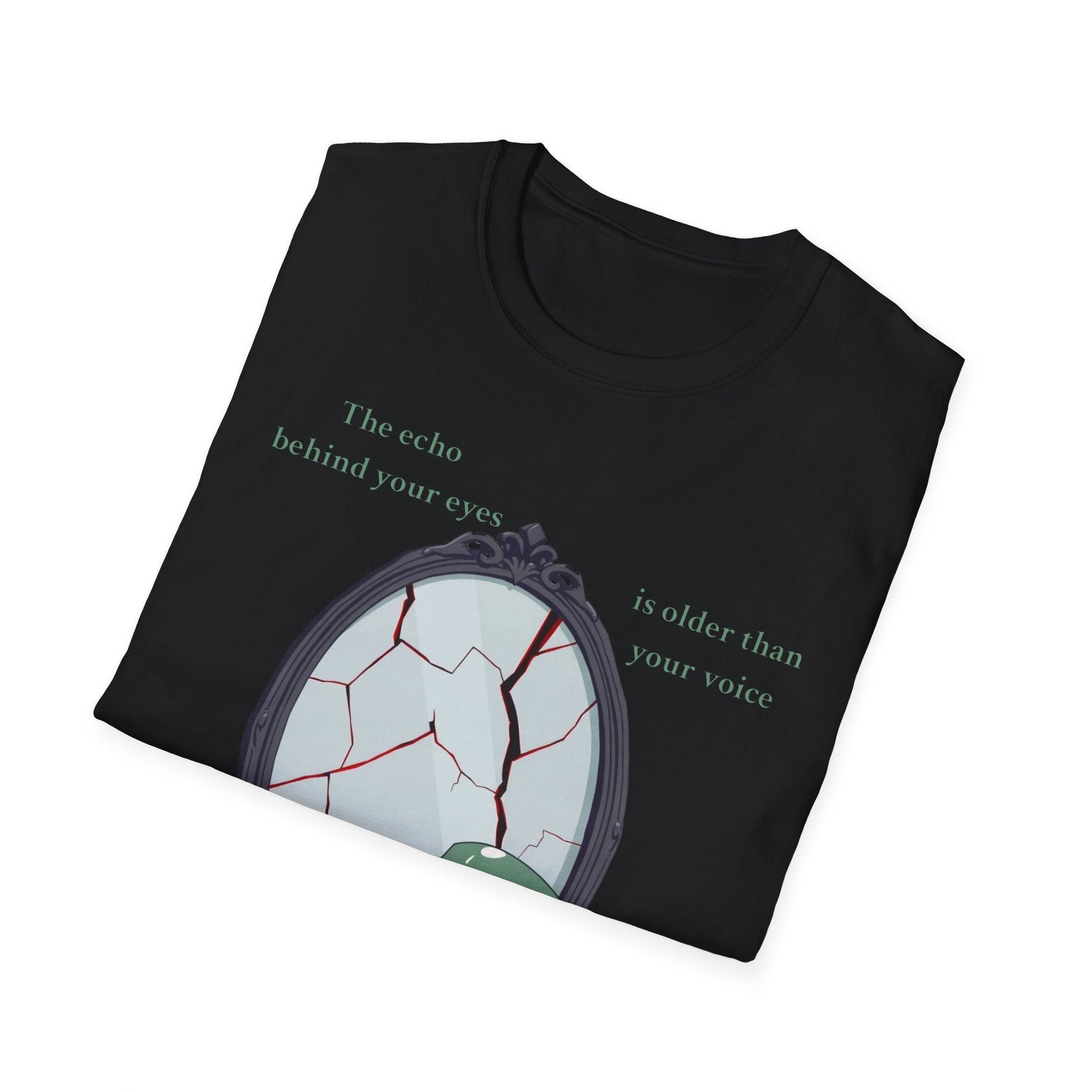 "The Witness Within — The Cracked Reflection Tee" Printify