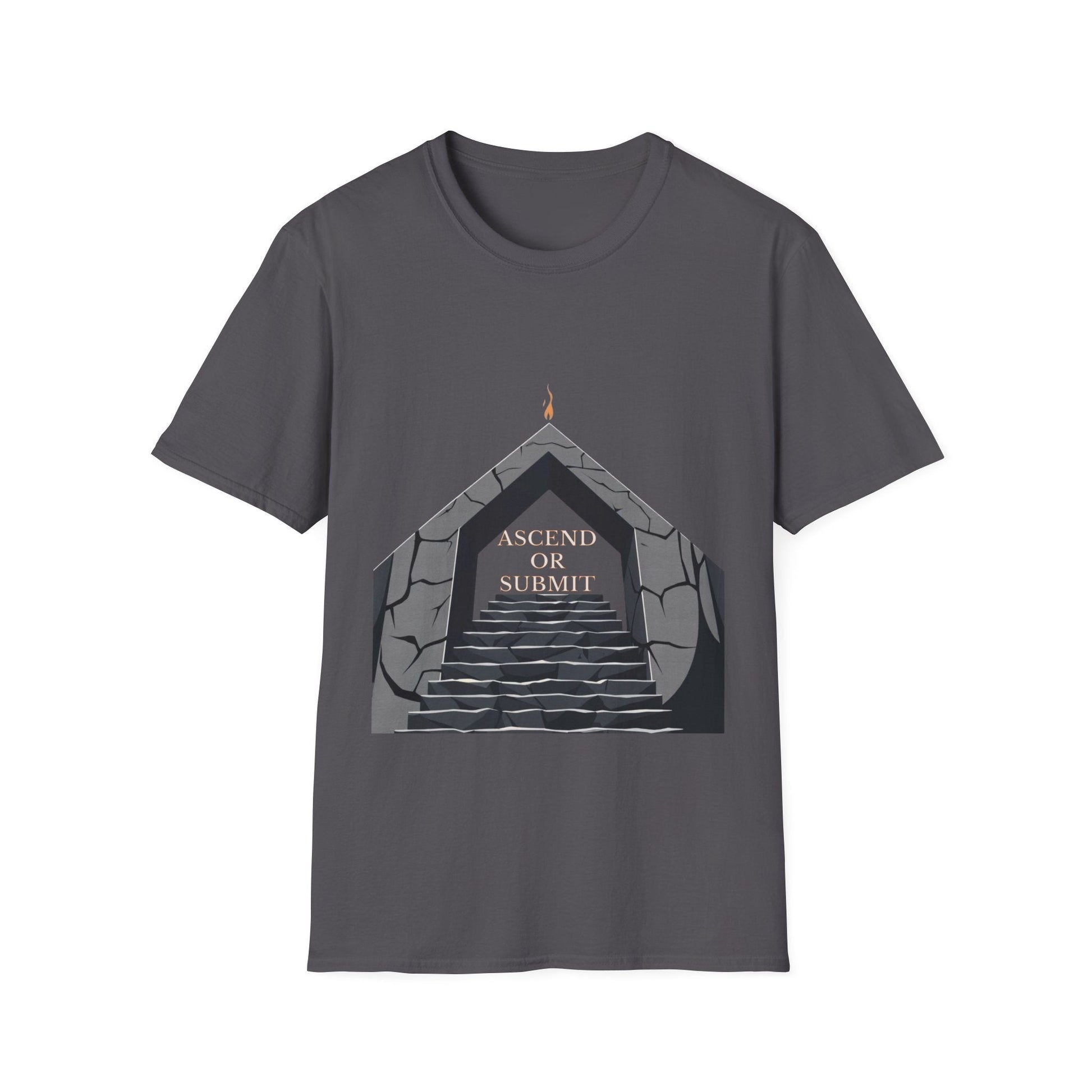 "Ascend or Submit — The Stone Path Tee" Printify