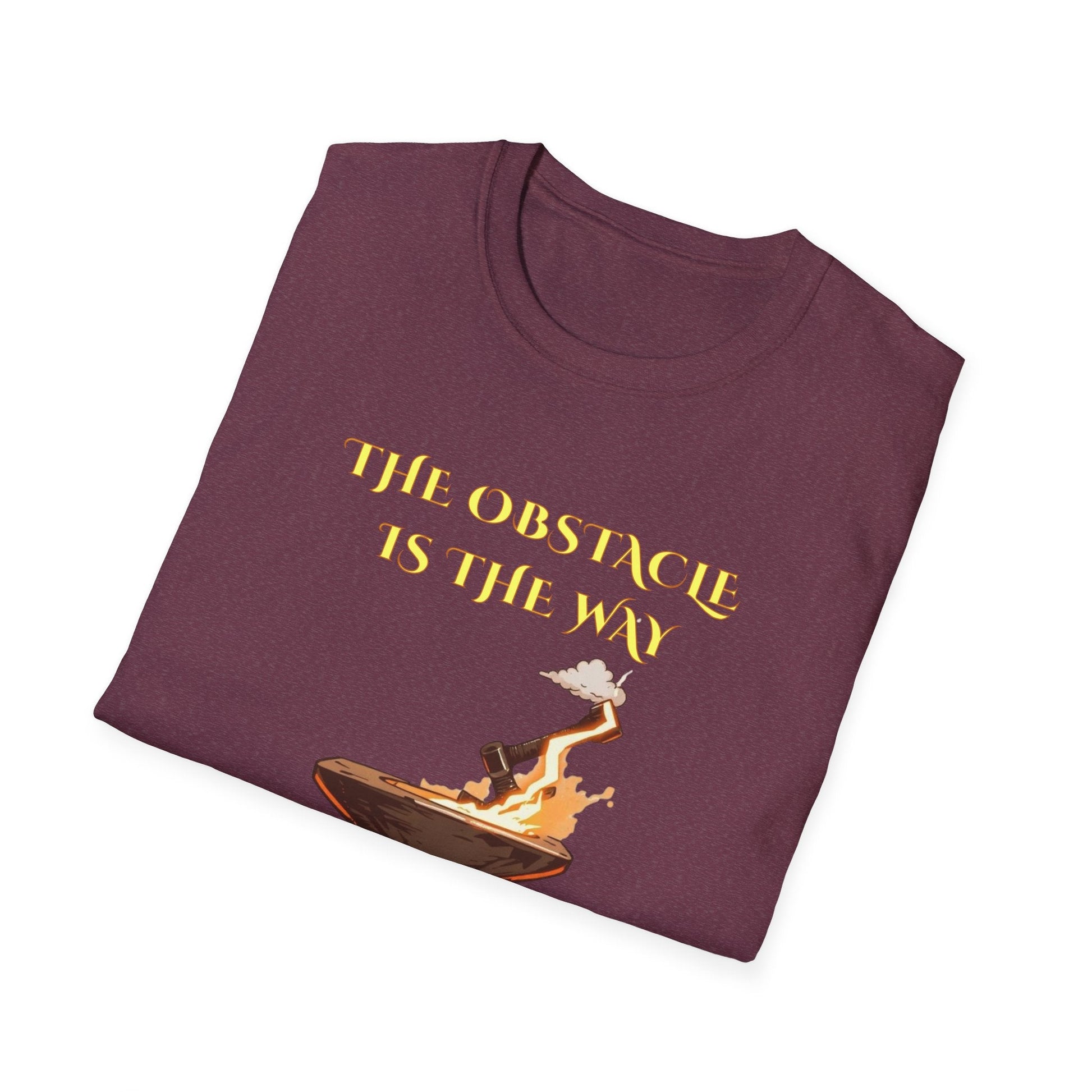 "Forged by the Flame — The Obstacle Is the Way Tee" Printify