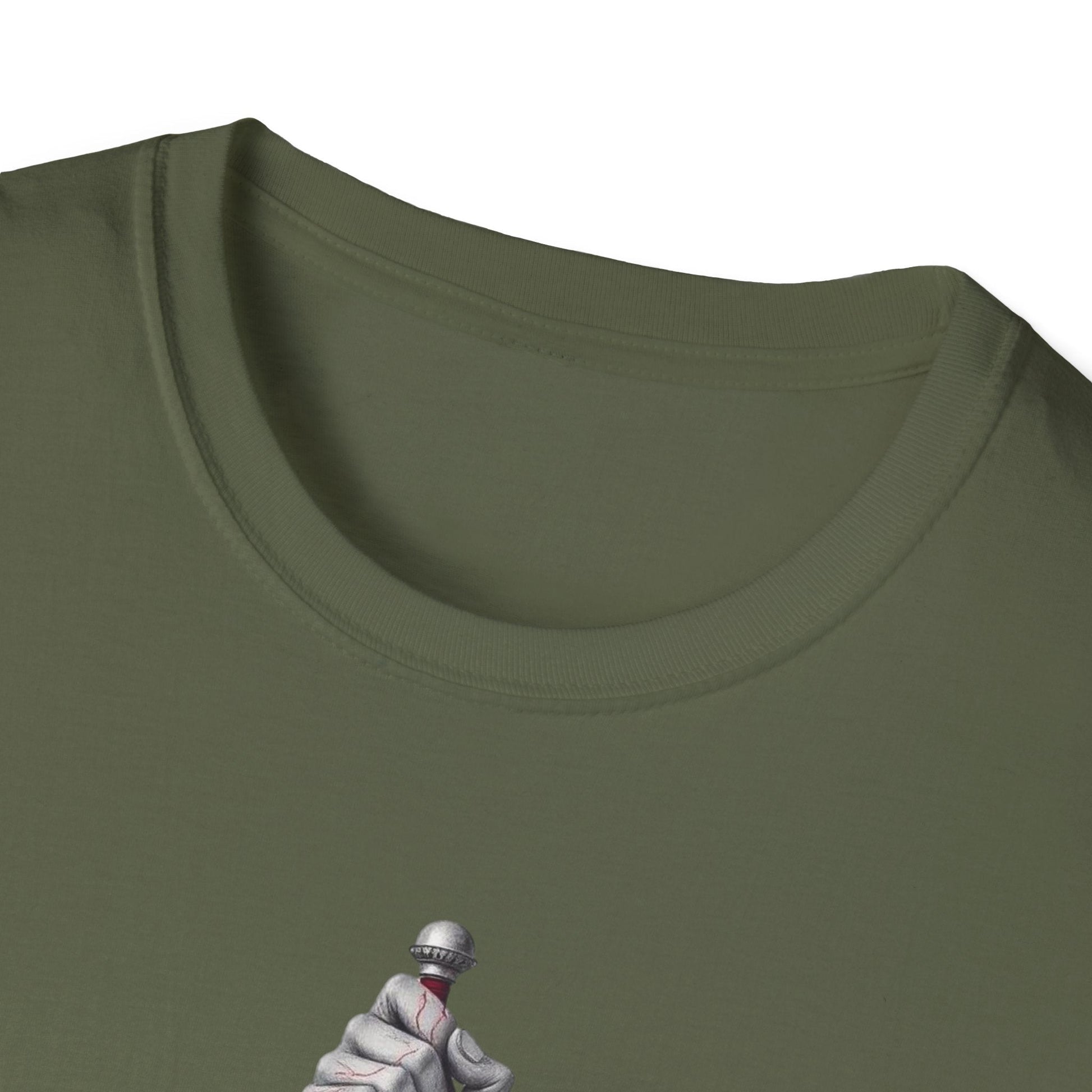 "Rooted in Red — The Wound & Blade Tee" Printify
