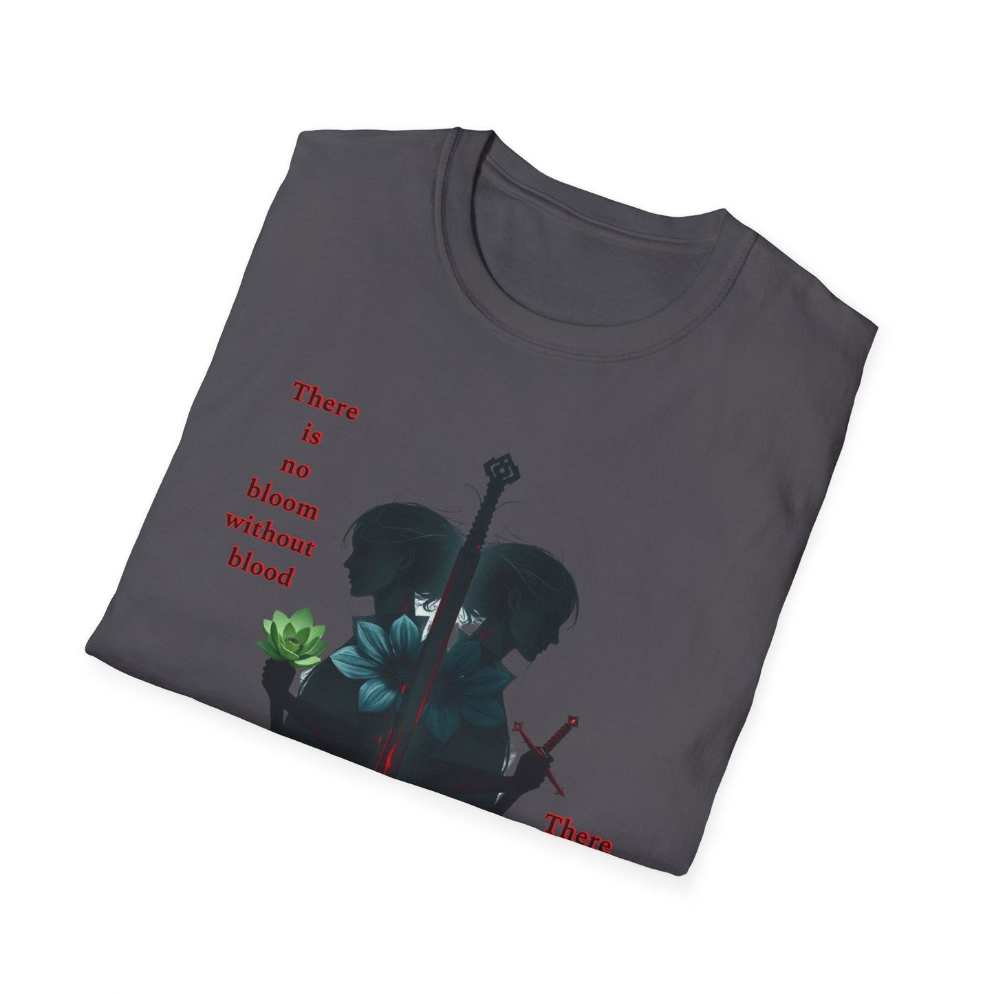 "Blood & Bloom — The Rooted Blade Tee" Printify