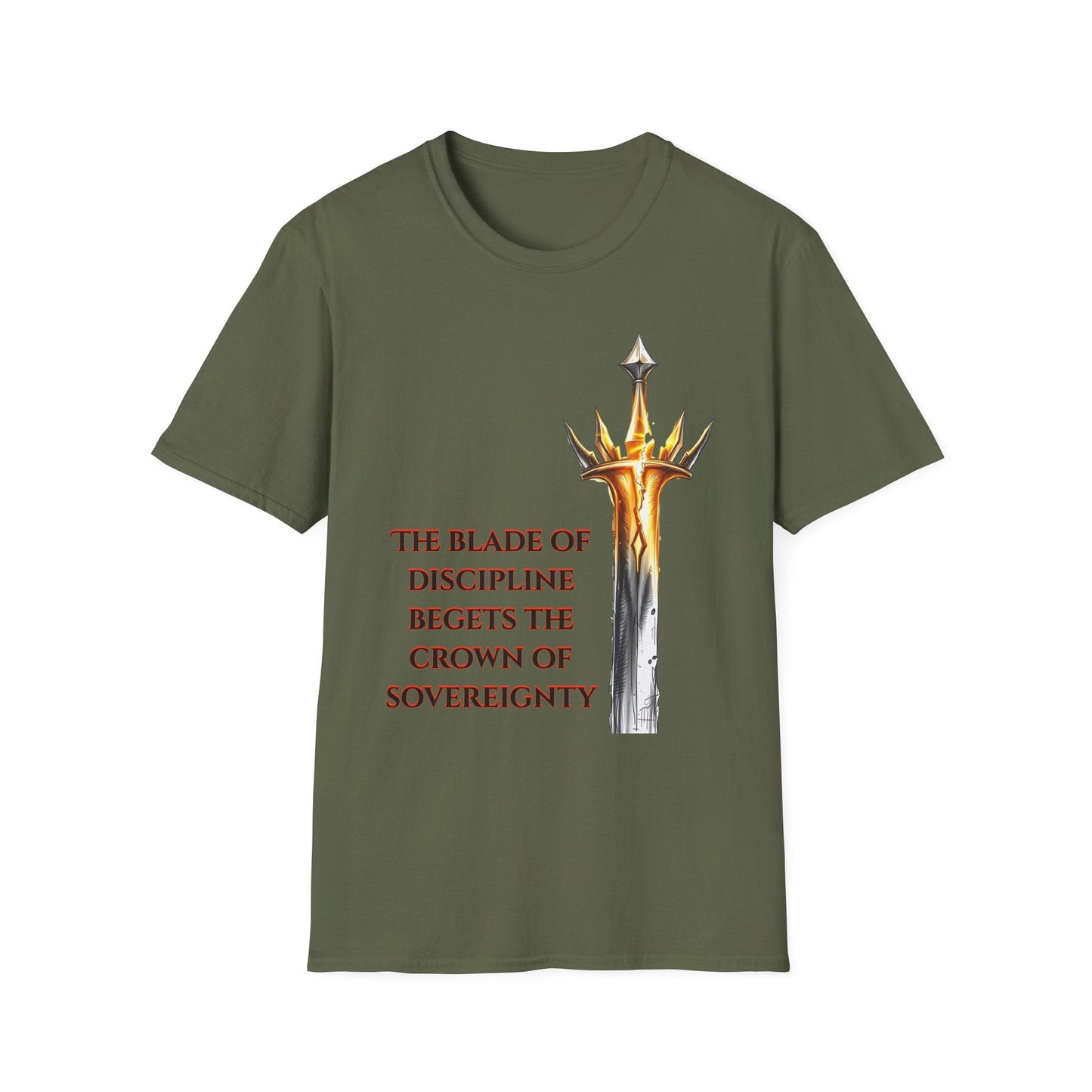 "Blade of Discipline — The Sovereign Will Tee" Printify