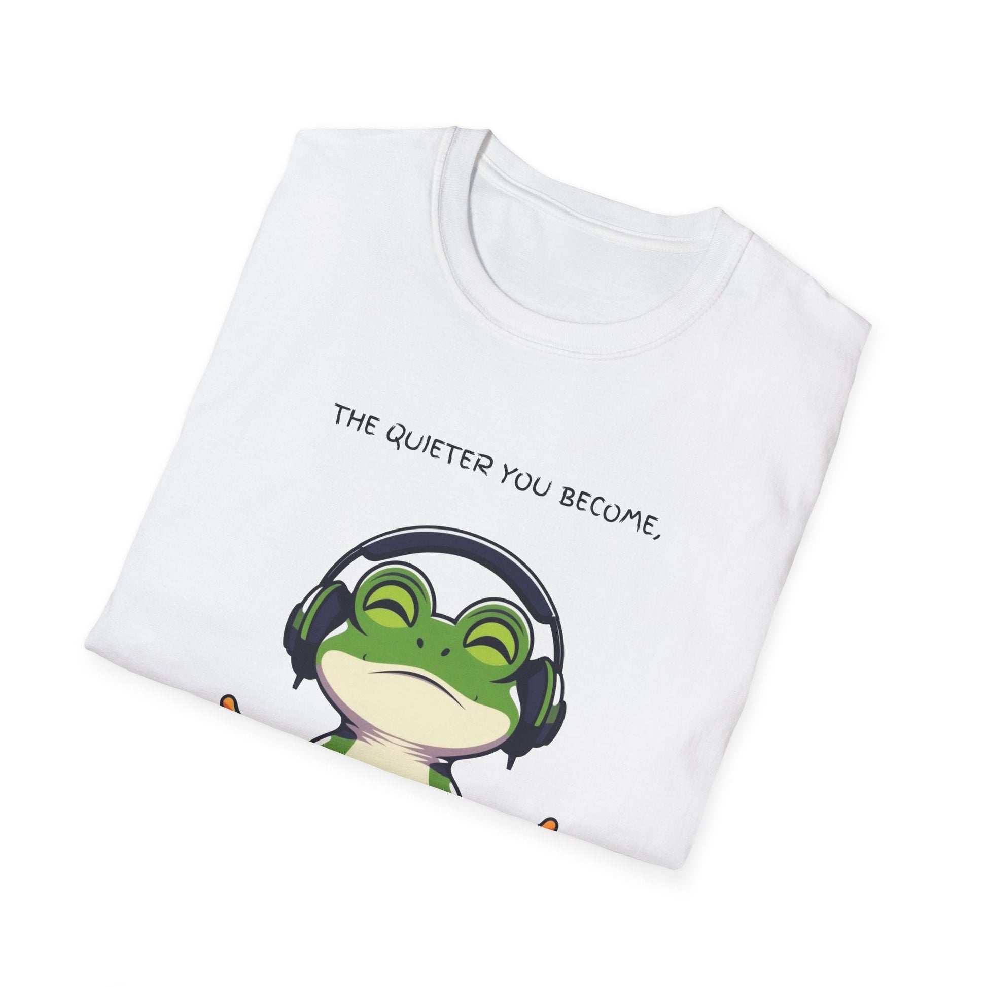 "Quiet Frog Wisdom — Meditative Awareness Tee" Printify