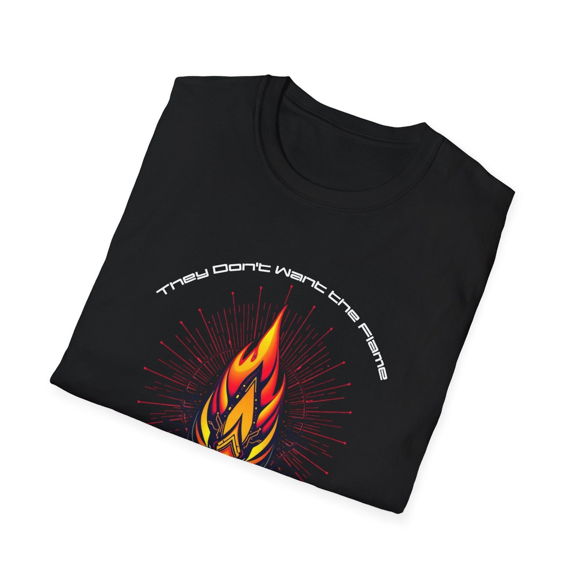 "They Want Followers — Digital Flame Tee" Printify