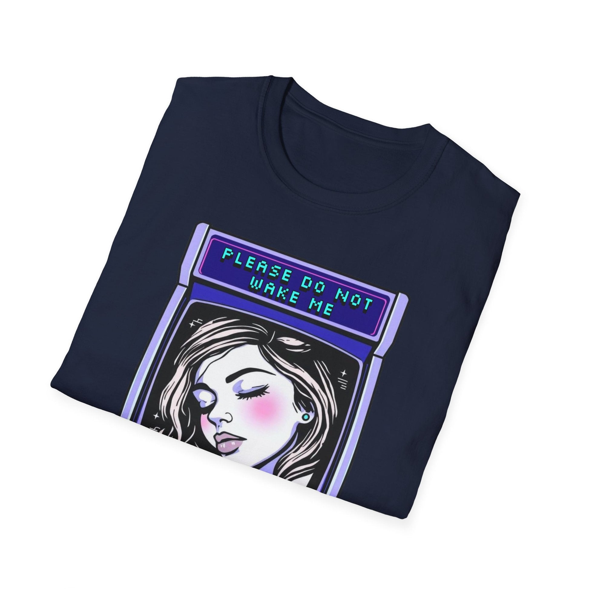 "Please Do Not Wake Me — Pixel Dream Console Tee" Printify