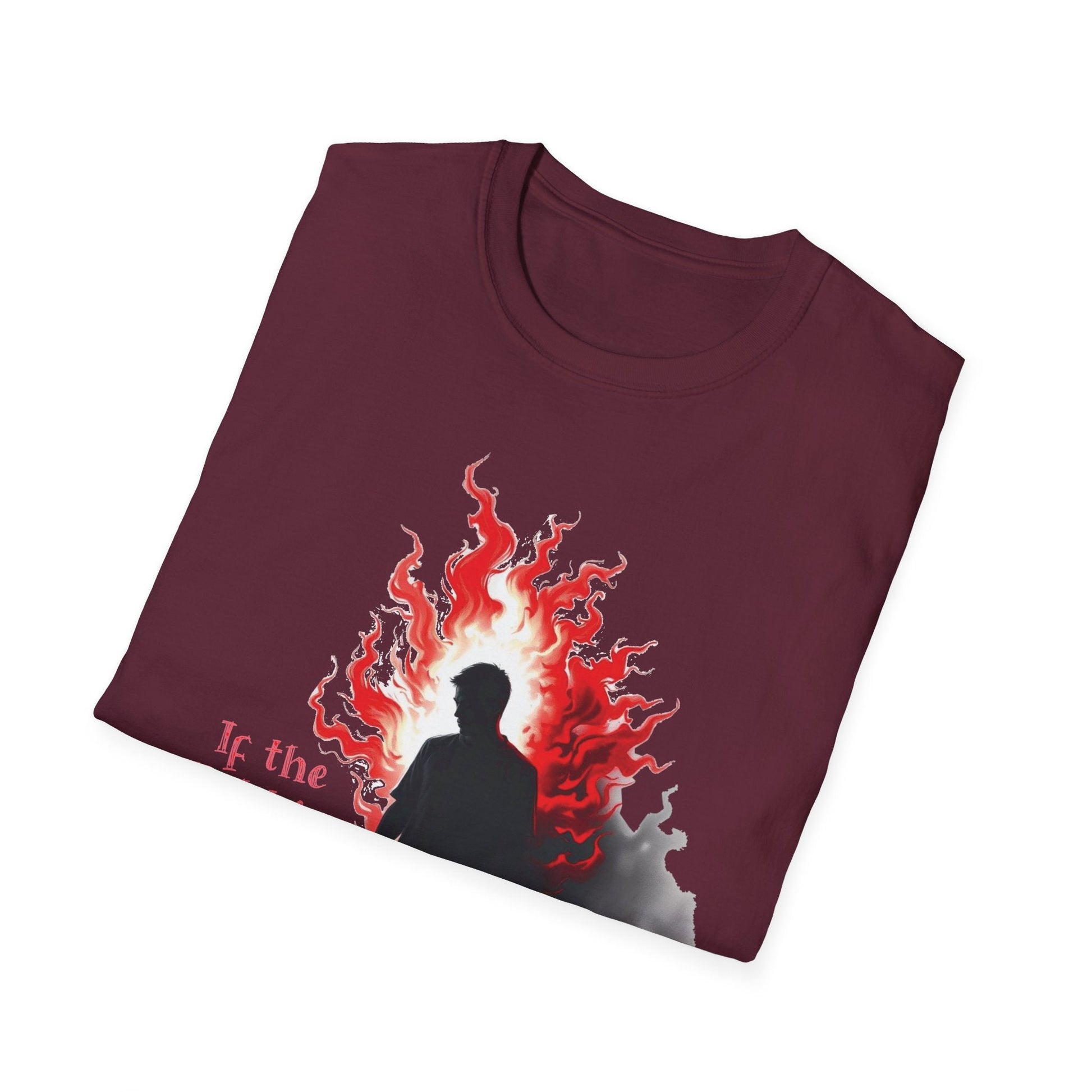 “Masked Light, Greater Shadow” – Shadow Work Flame Tee Printify