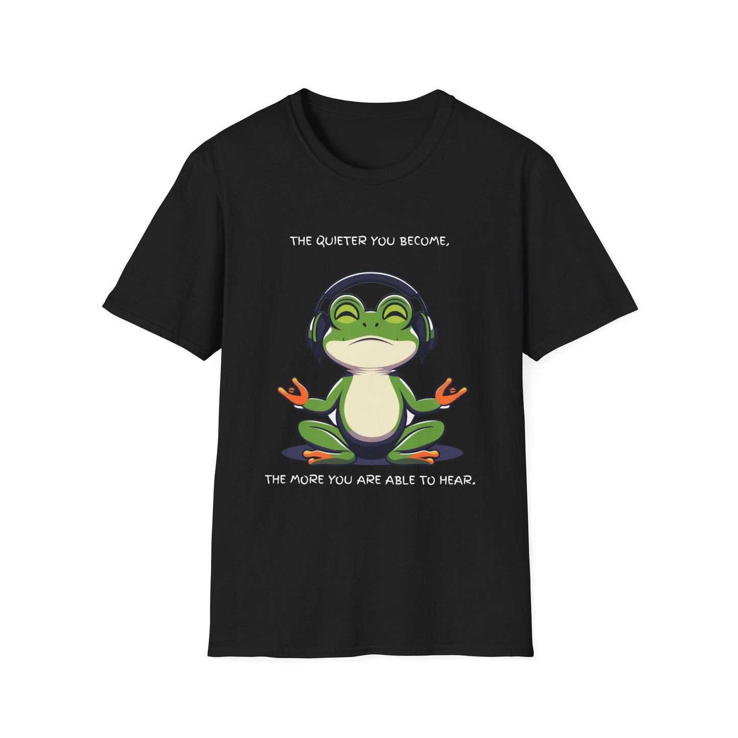 "Quiet Frog Wisdom — Meditative Awareness Tee" Printify
