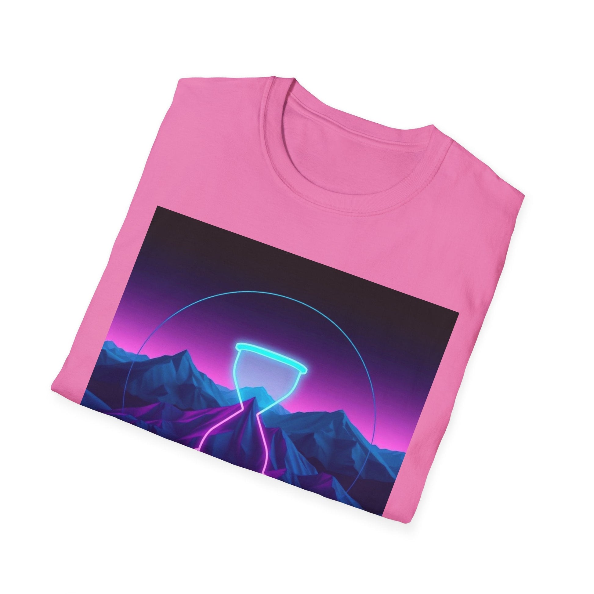 "Buffering — Glitched Hourglass Tee" Printify