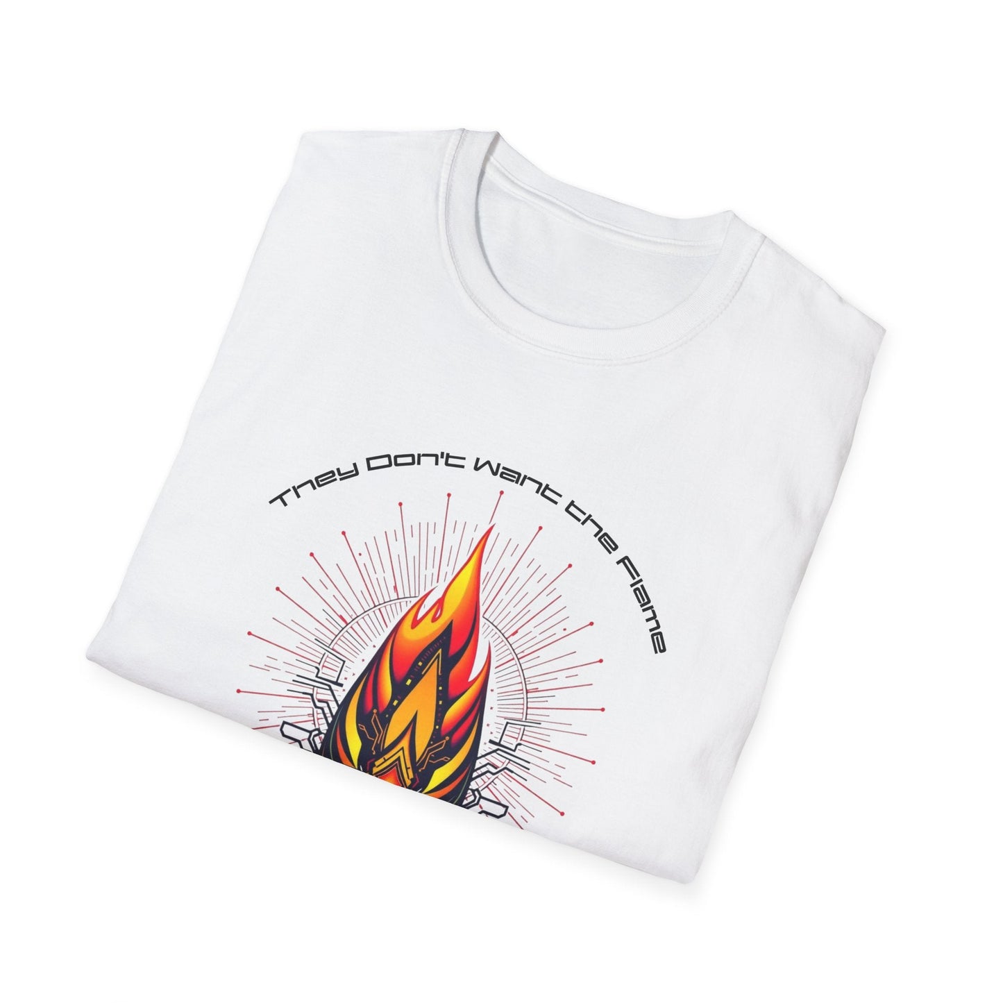 "They Want Followers — Digital Flame Tee" Printify