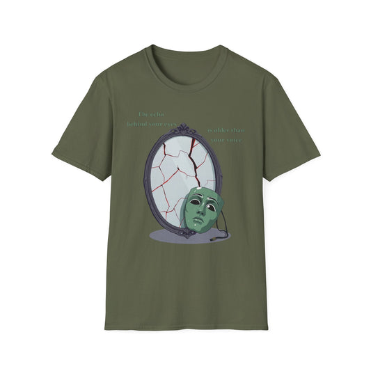 "The Witness Within — The Cracked Reflection Tee" Printify