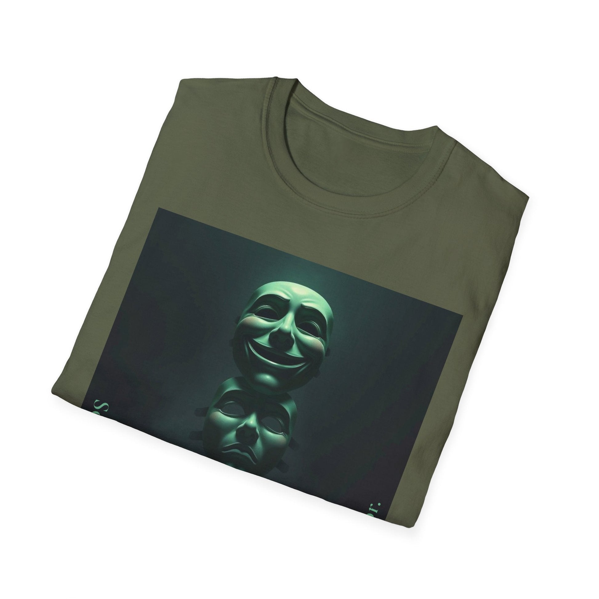 "The Mirror Beneath — The Masked Truth Tee" Printify